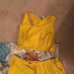 Yellow jogger set